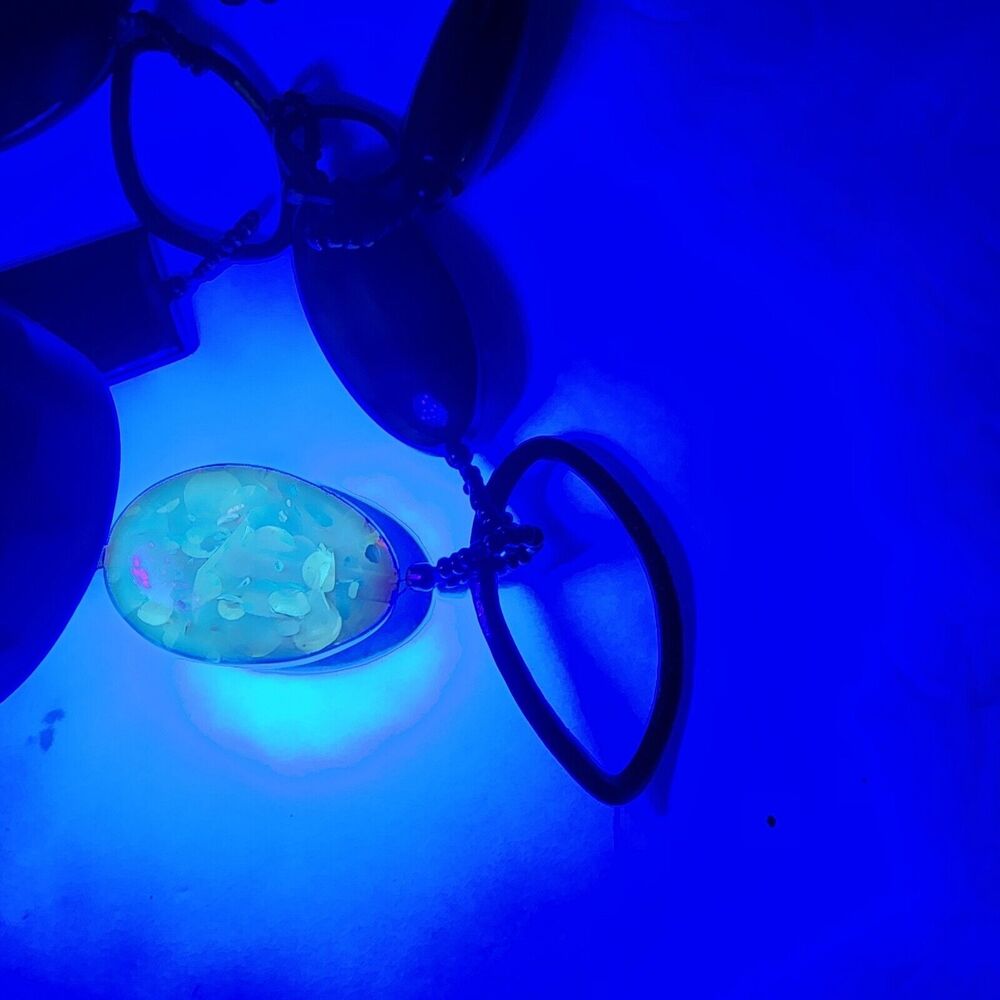 Chicos Signed Statement Necklace Amber Beads, Red… - image 5